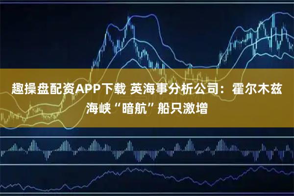 趣操盘配资APP下载 英海事分析公司：霍尔木兹海峡“暗航”船只激增